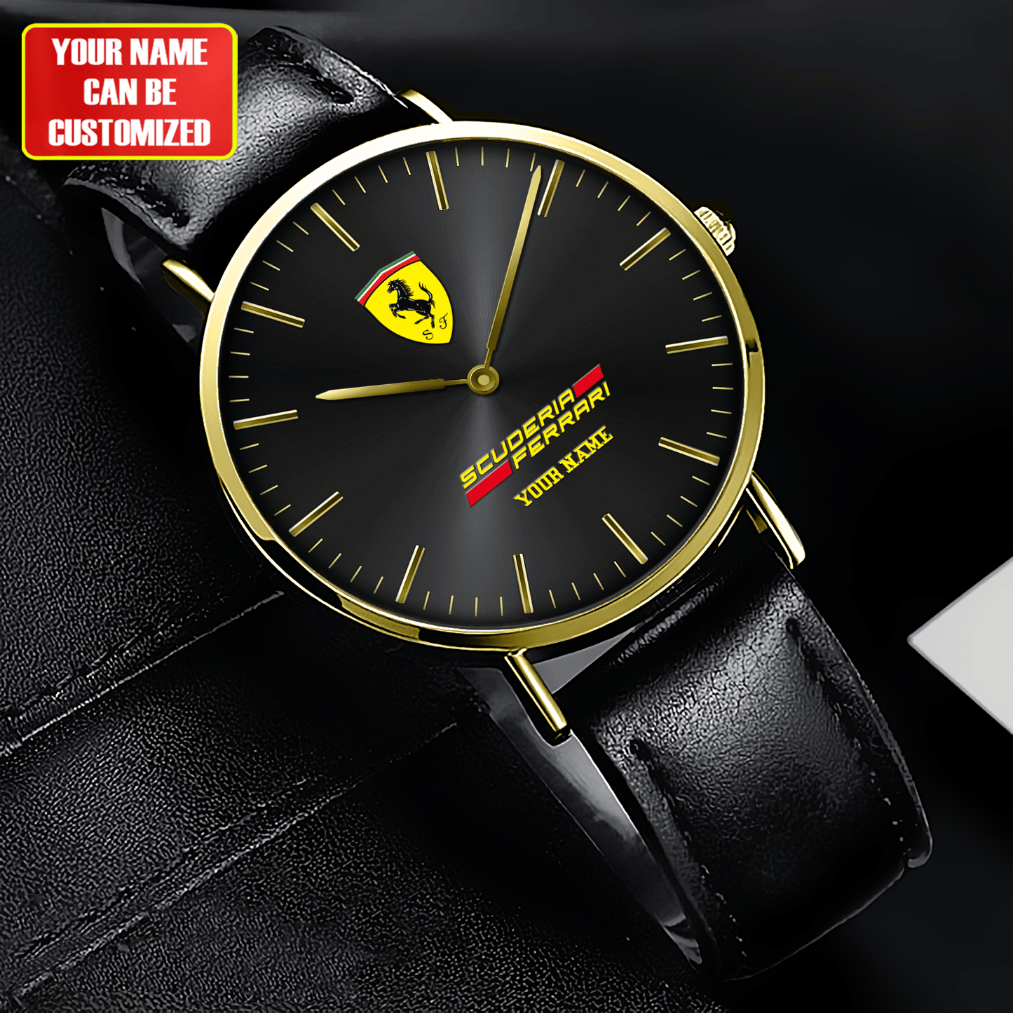 Personalized SF Quartz Leather Watch