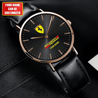 Personalized SF Quartz Leather Watch