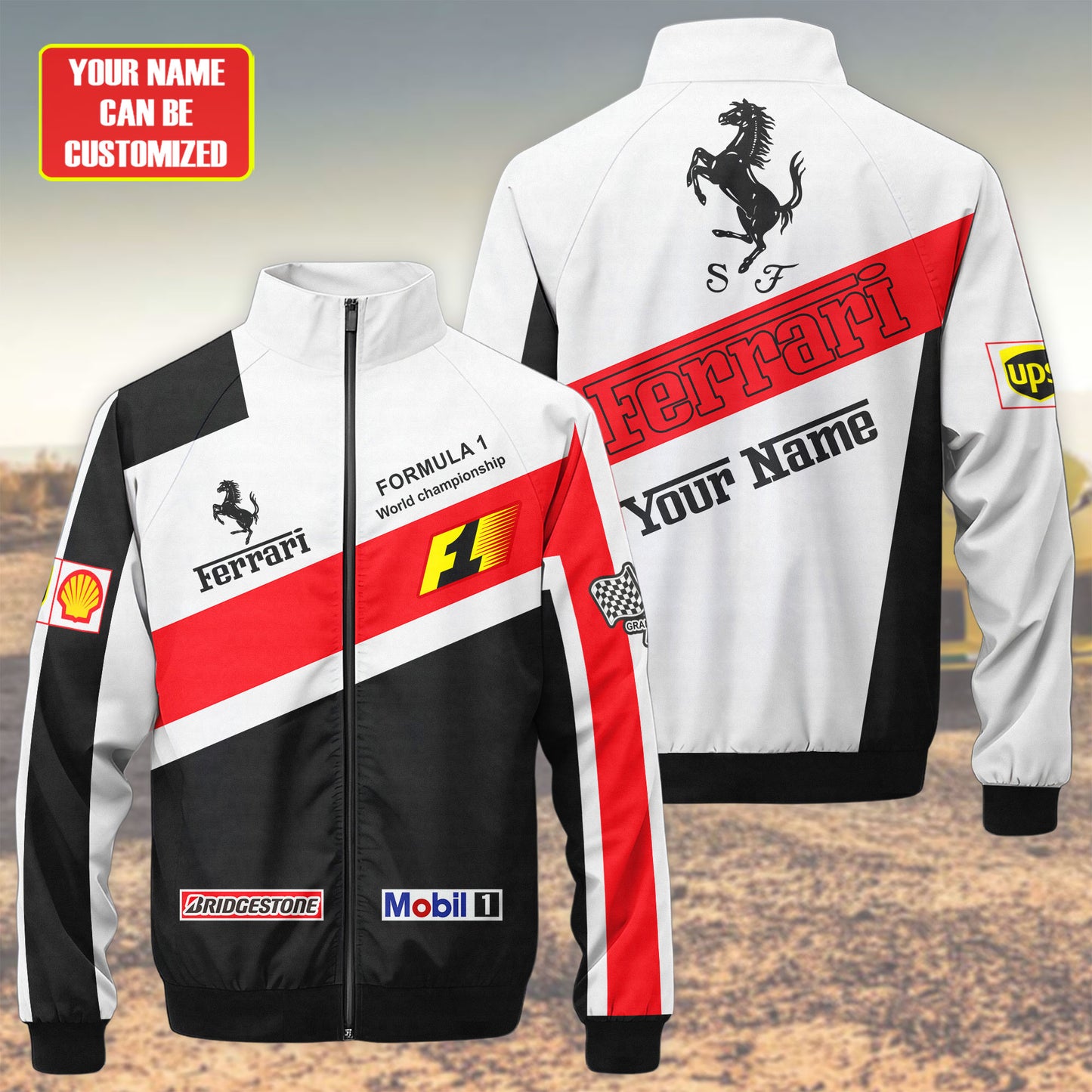 SF Racing Zipper Stand Collar Jacket 3D V2