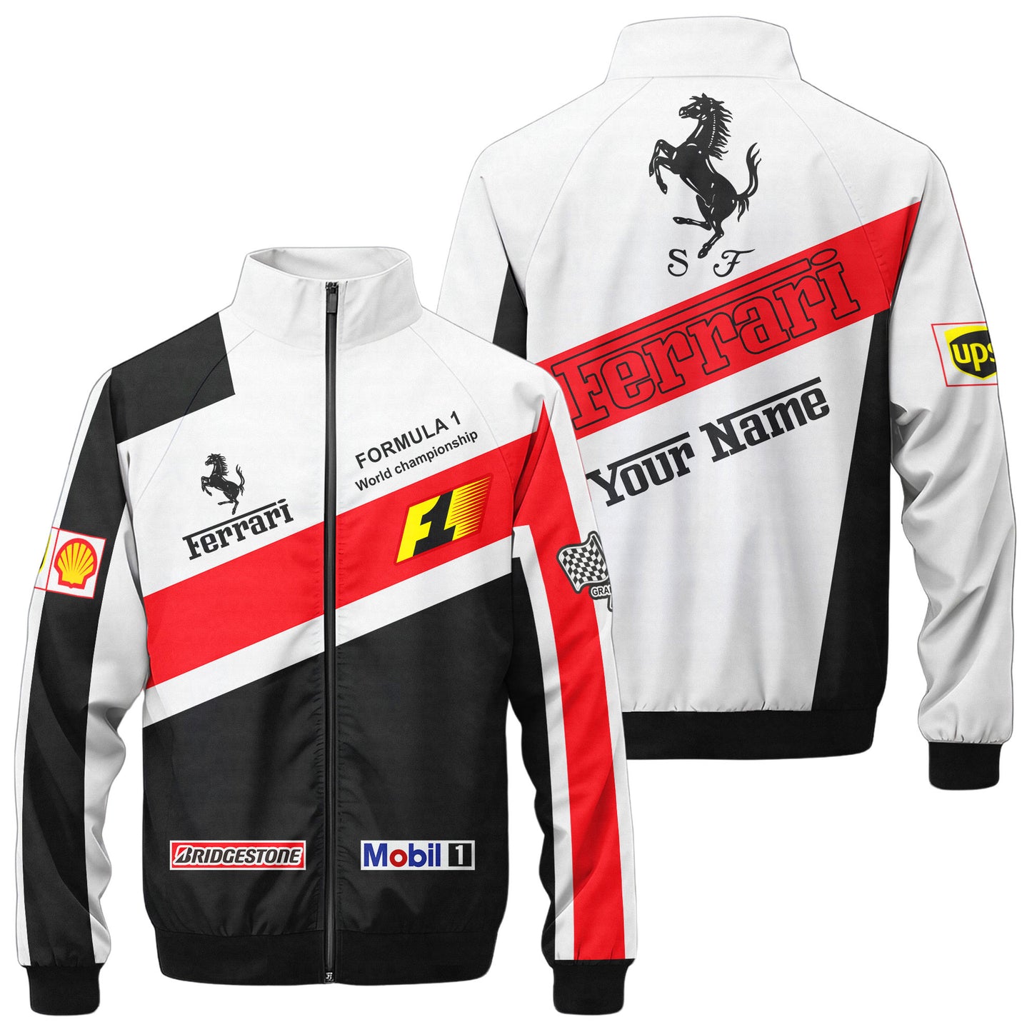 SF Racing Zipper Stand Collar Jacket 3D V2
