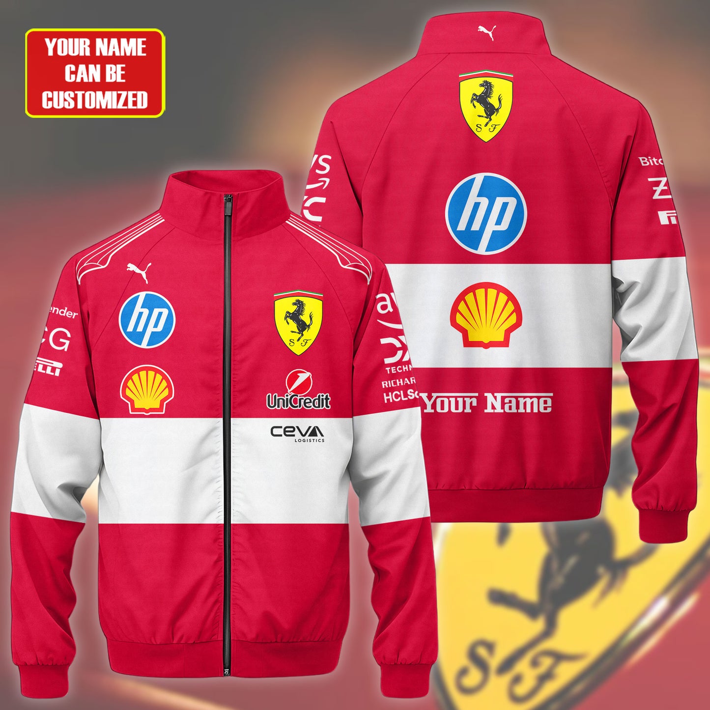 SF Racing Zipper Stand Collar Jacket 3D V3