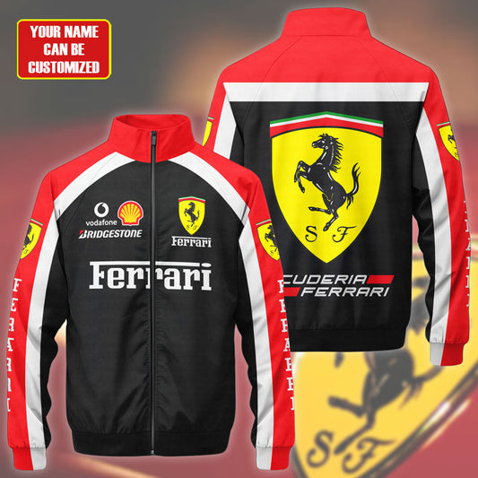 SF F1 Racing Zipper Stand Collar Jacket 3D V3