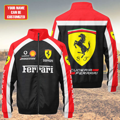 SF F1 Racing Zipper Stand Collar Jacket 3D V3
