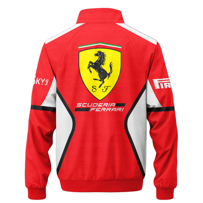 SF F1 Racing Zipper Stand Collar Jacket 3D V4