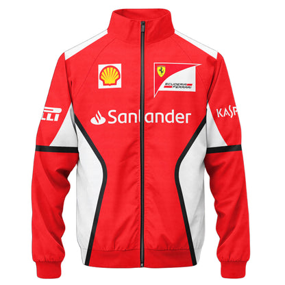 SF F1 Racing Zipper Stand Collar Jacket 3D V4
