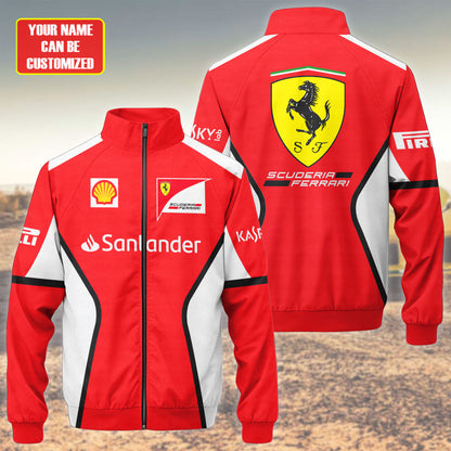 SF F1 Racing Zipper Stand Collar Jacket 3D V4