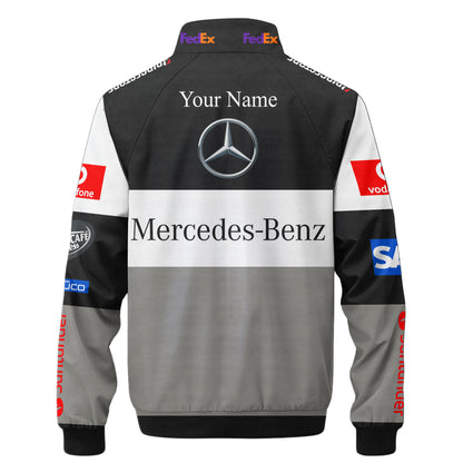 Merc F1 Racing Zipper Stand Collar Jacket 3D