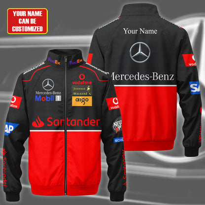 Merc F1 Racing Zipper Stand Collar Jacket 3D