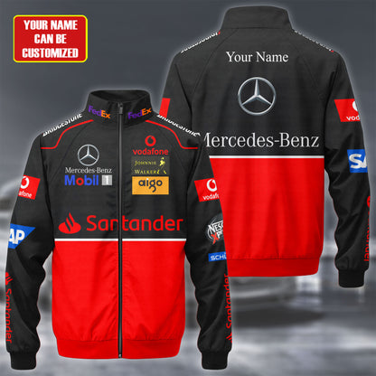 Merc F1 Racing Zipper Stand Collar Jacket 3D