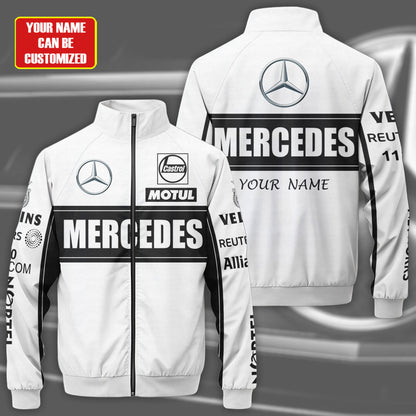 Personalized Merc Zipper Stand Collar Jacket 3D