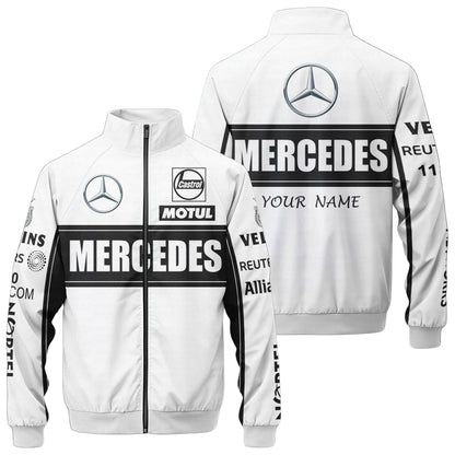 Personalized Merc Zipper Stand Collar Jacket 3D