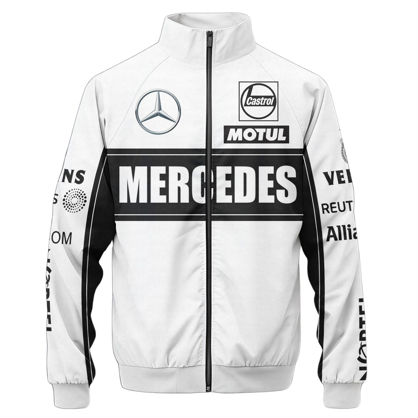 Personalized Merc Zipper Stand Collar Jacket 3D