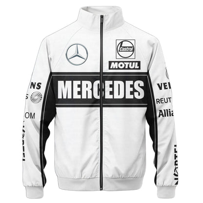 Personalized Merc Zipper Stand Collar Jacket 3D