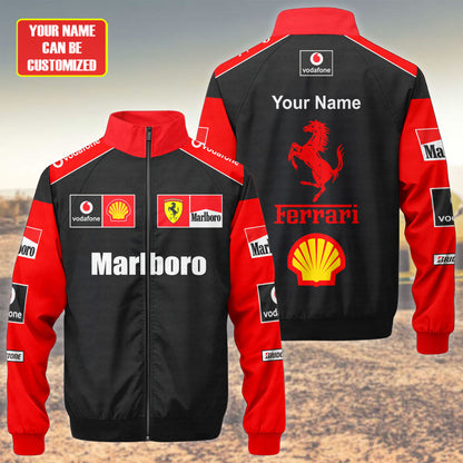 Personzlied SF Malboro Zipper Stand Collar Jacket 3D