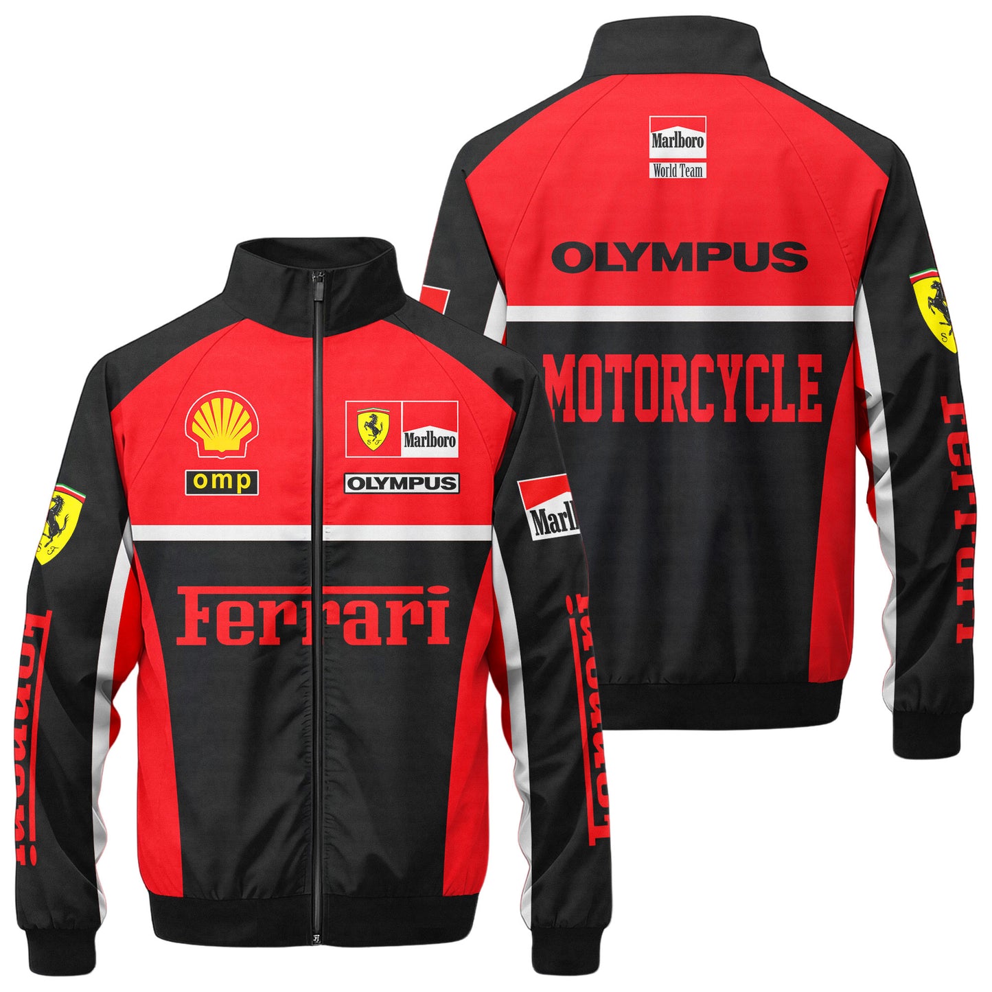 SF F1 Racing Zipper Stand Collar Jacket 3D V5