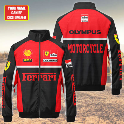 SF F1 Racing Zipper Stand Collar Jacket 3D V5