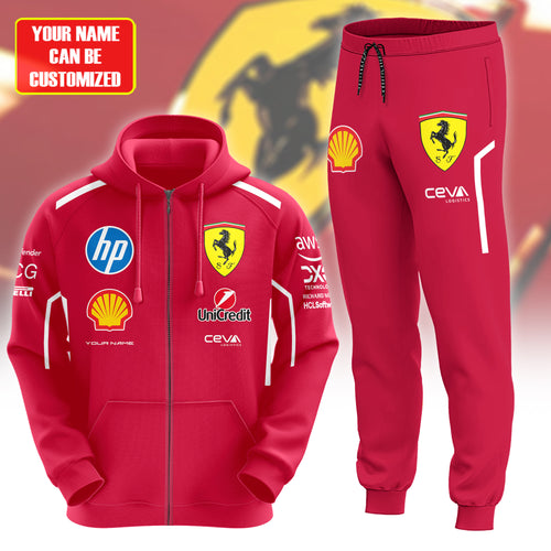 Personalized SF Racing 3D All over Printed Hoodie and Sweatpants set