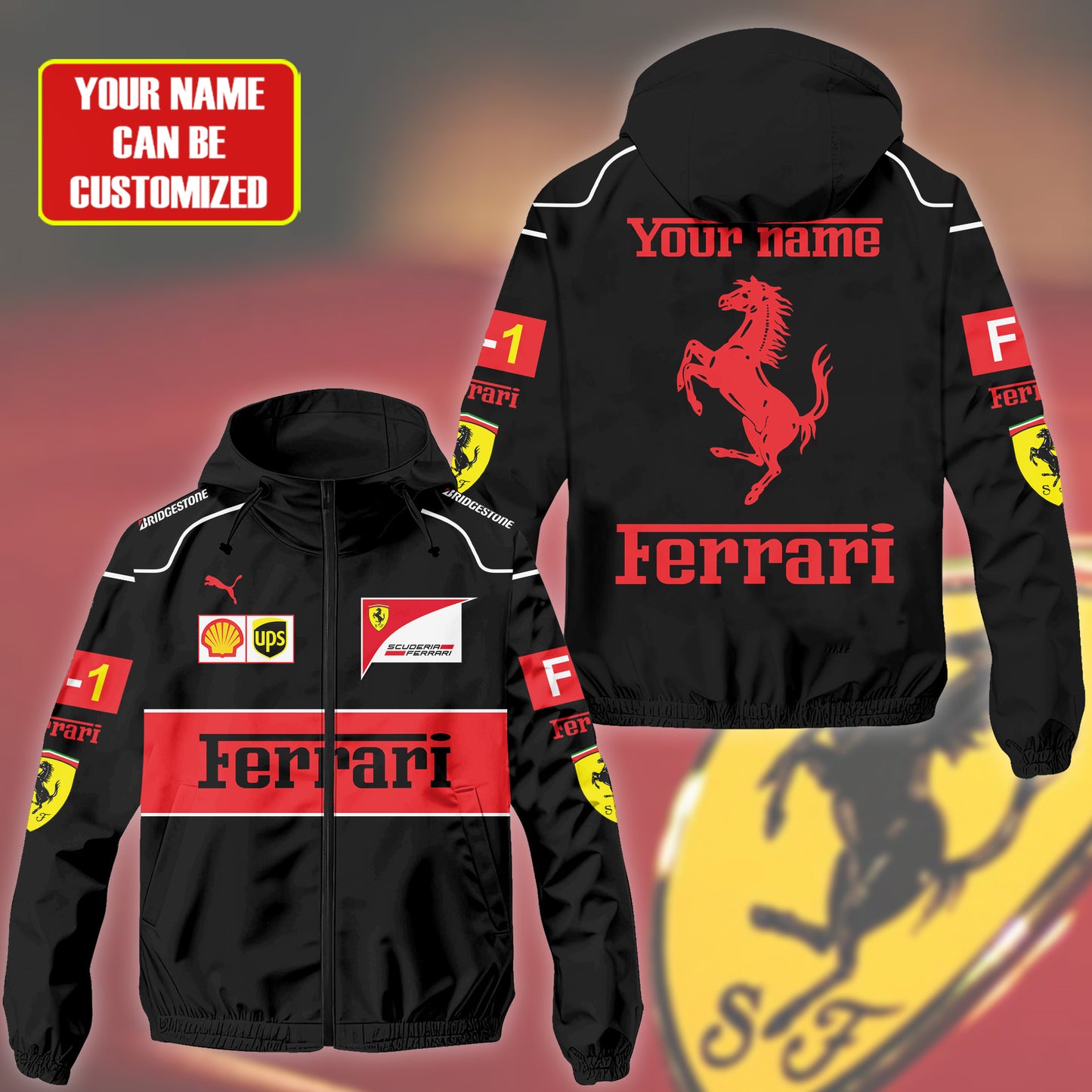 Personalized SF Windproof Rush Jacket