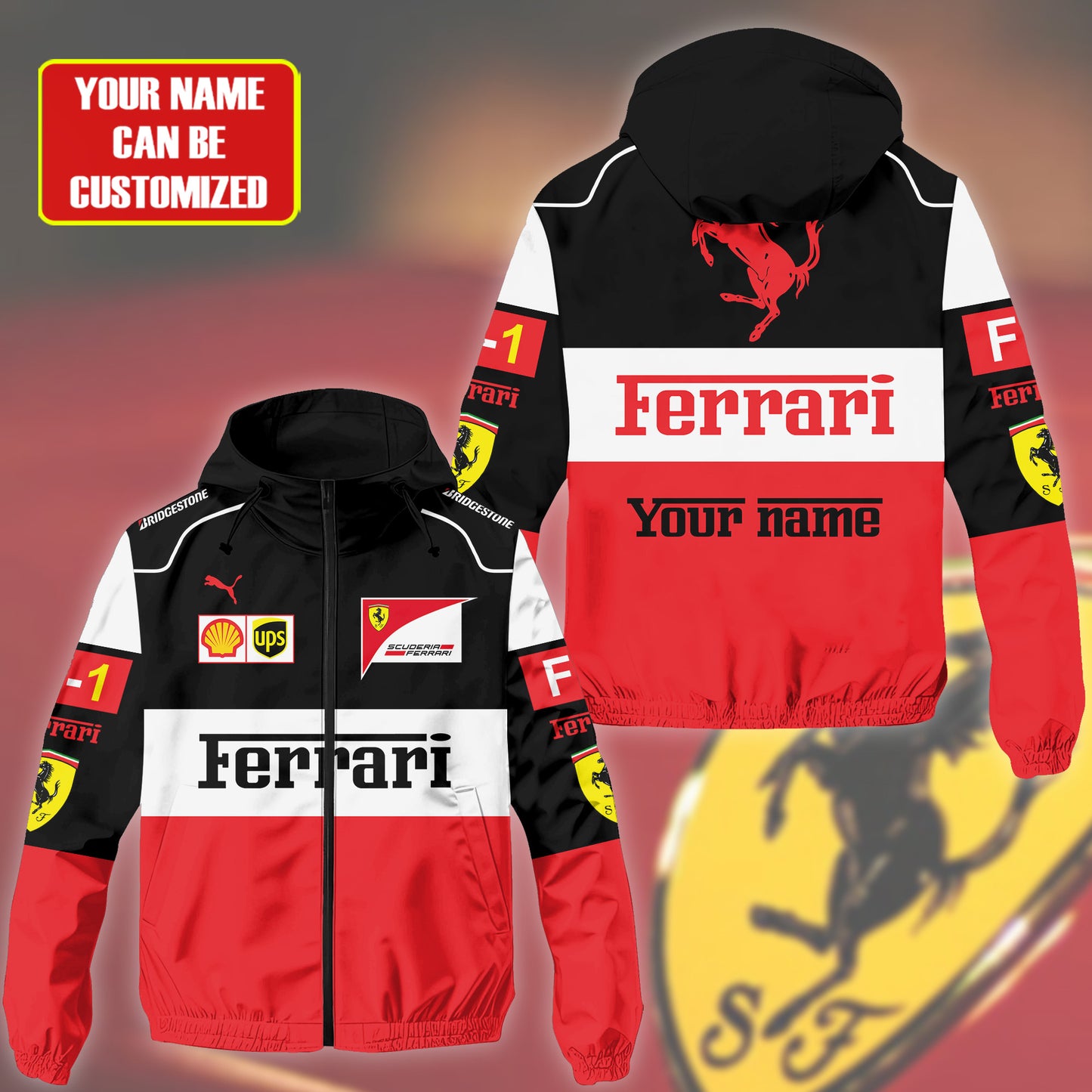 Personalized SF Windproof Rush Jacket