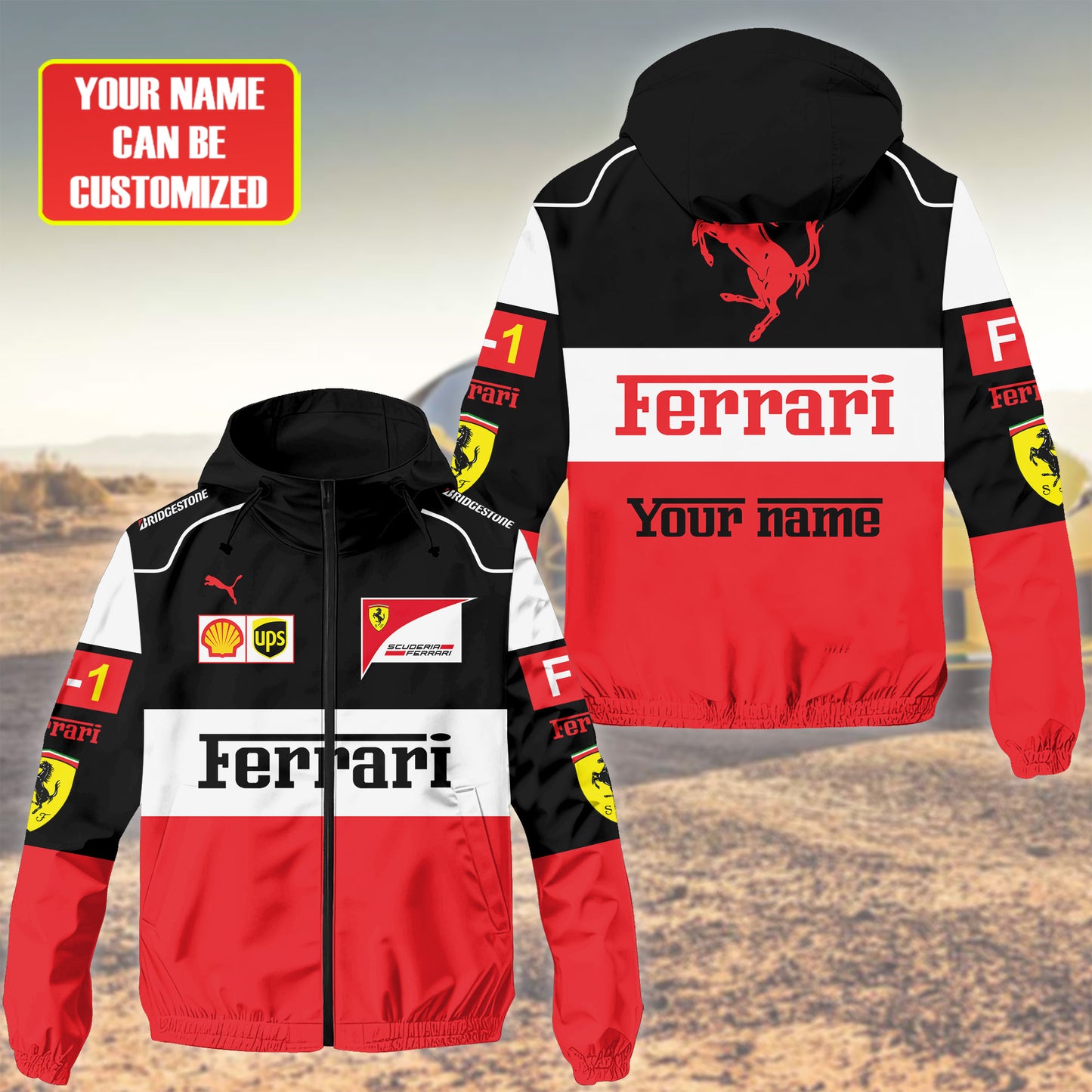 Personalized SF Windproof Rush Jacket