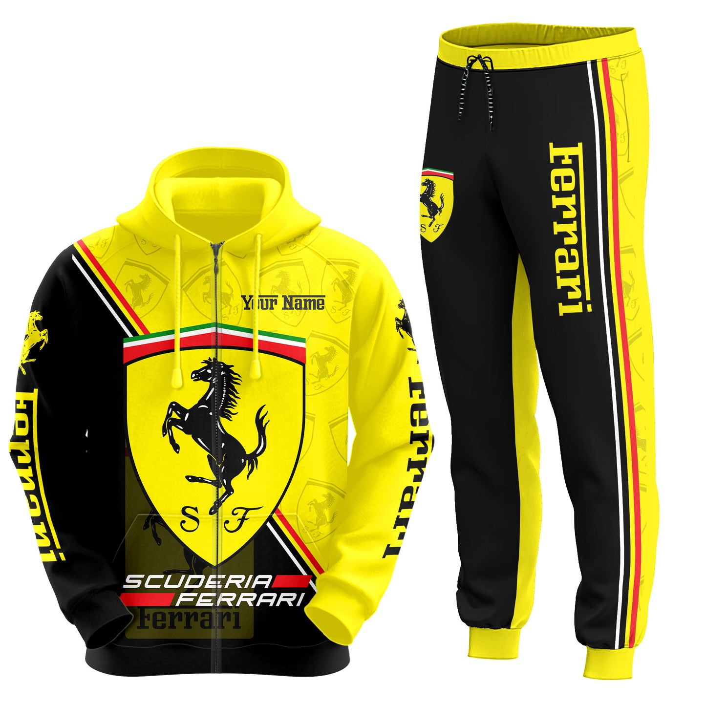 Personalized SF Q4 3D All over Printed Hoodie and Sweatpants set