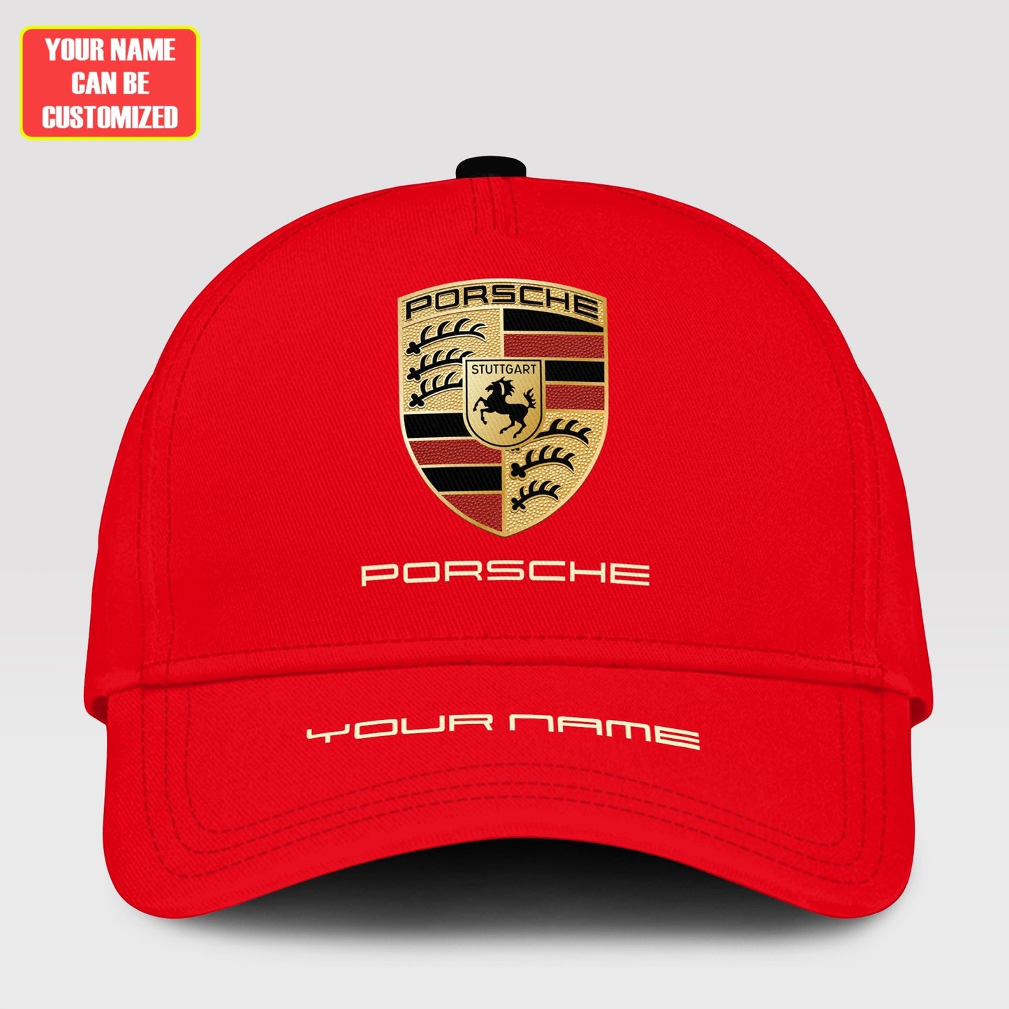Personalized Name Pors Classic Red Cap