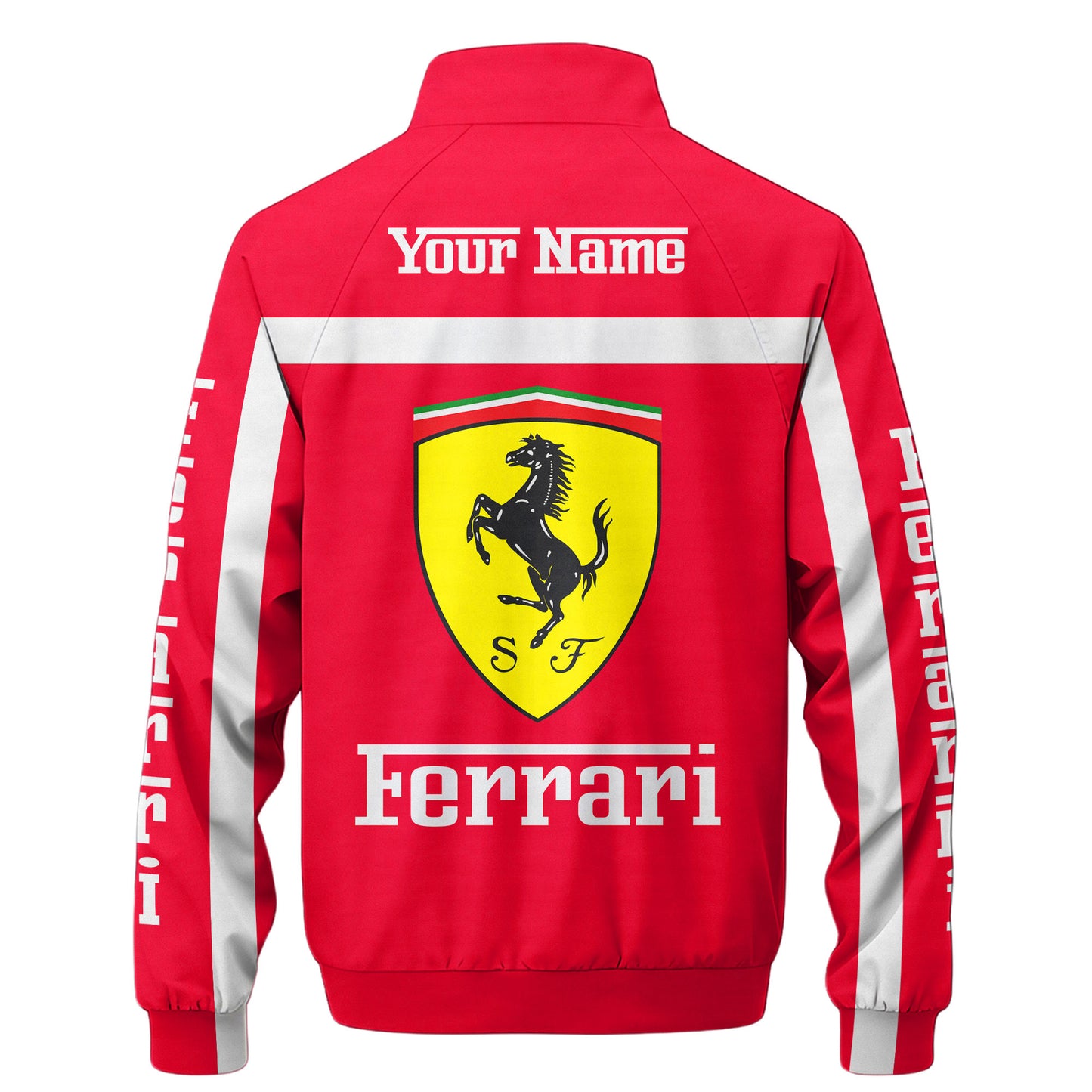 SF F1 Racing Zipper Stand Collar Jacket 3D V7