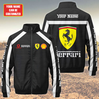 SF F1 Racing Zipper Stand Collar Jacket 3D V7