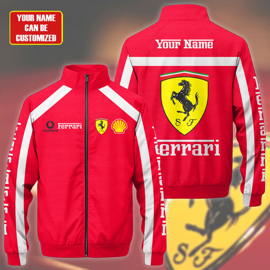 SF F1 Racing Zipper Stand Collar Jacket 3D V7