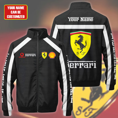 SF F1 Racing Zipper Stand Collar Jacket 3D V7