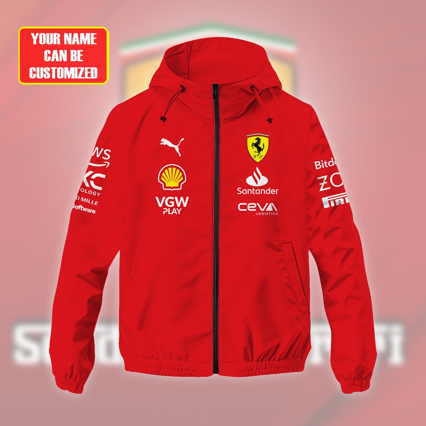 Personalized SF Racing Windproof Rush Jacket