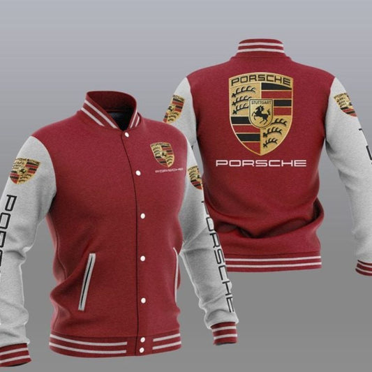 Pors Red Baseball Jacket