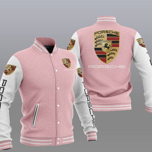 Pors Pink Baseball Jacket