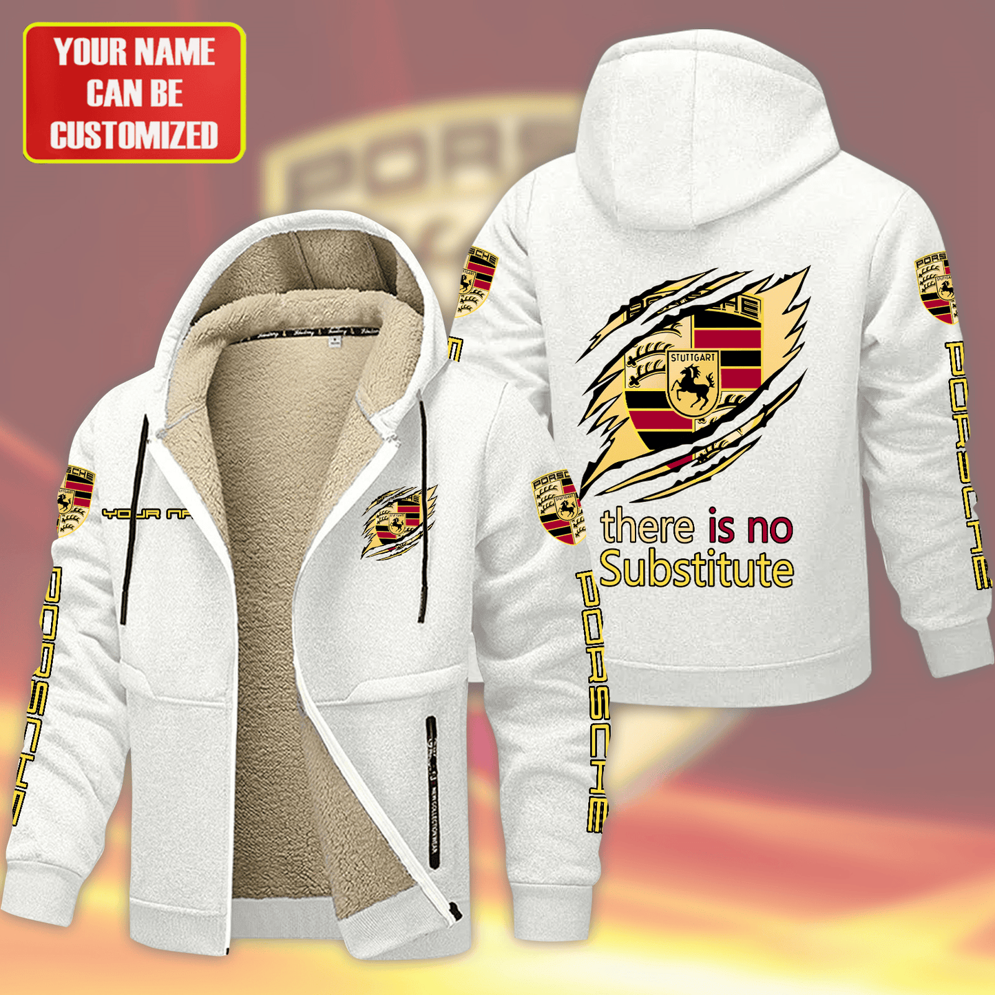 Personalized Pors Tear Fleece 3D Unisex Hooded Jacket