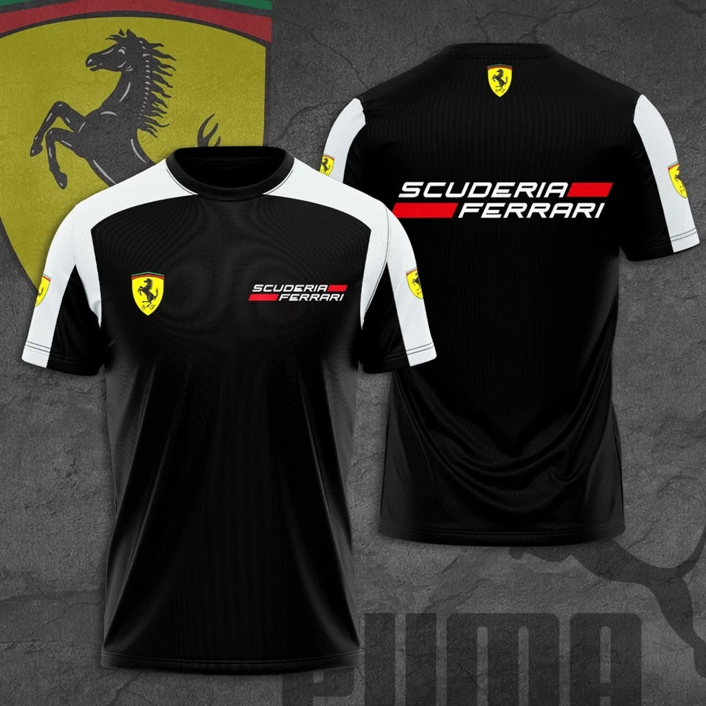 SF Racing 3D Full Printing Set , SF Racing Shirt , Zipper Polo, Hoodie , Short , Polo ,hawaii