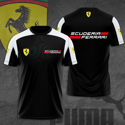 SF Racing 3D Full Printing Set , SF Racing Shirt , Zipper Polo, Hoodie , Short , Polo ,hawaii