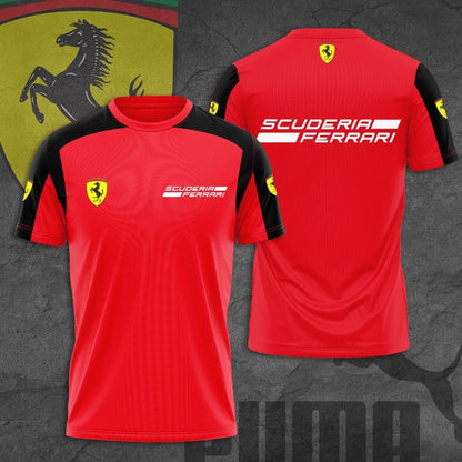 SF Racing 3D Full Printing Set , SF Racing Shirt , Zipper Polo, Hoodie , Short , Polo ,hawaii