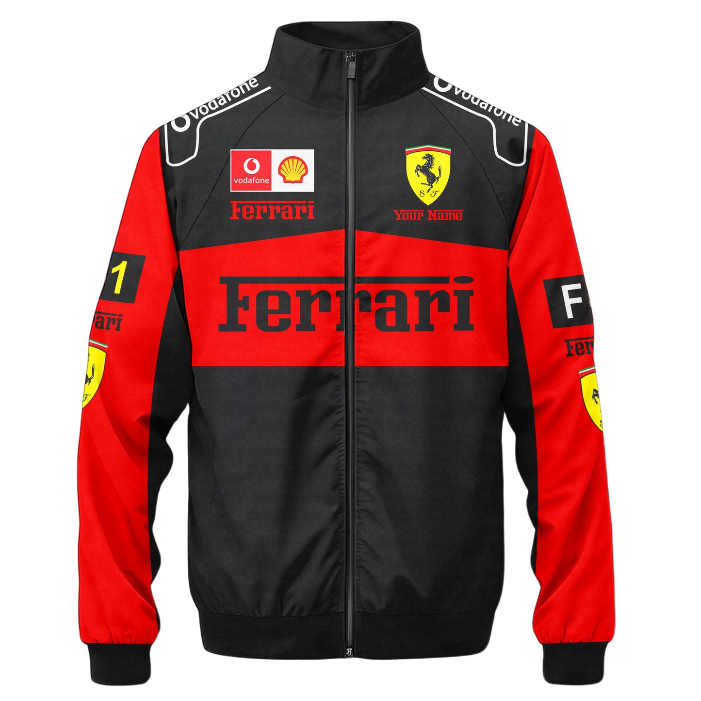 SF F1 Racing Zipper Stand Collar Jacket 3D V8