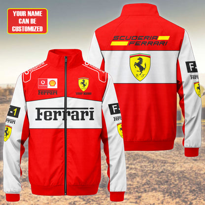 SF F1 Racing Zipper Stand Collar Jacket 3D V9