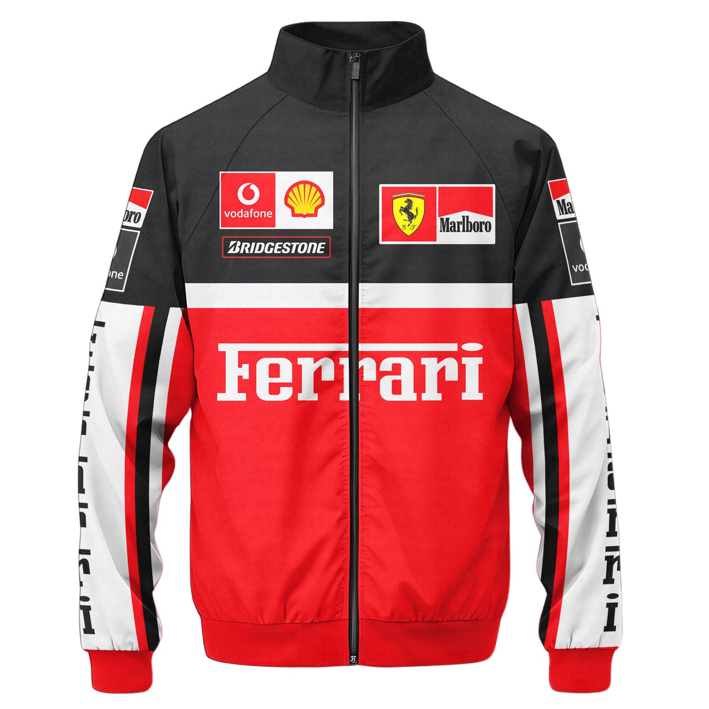 SF F1 Racing Zipper Stand Collar Jacket 3D V10