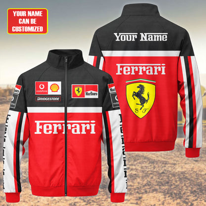 SF F1 Racing Zipper Stand Collar Jacket 3D V10