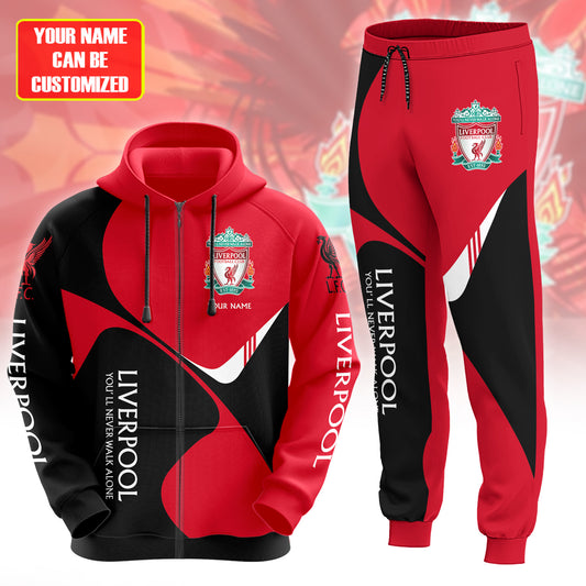 Personalized Liverpool Q15 3D All over Printed Hoodie and Sweatpants set