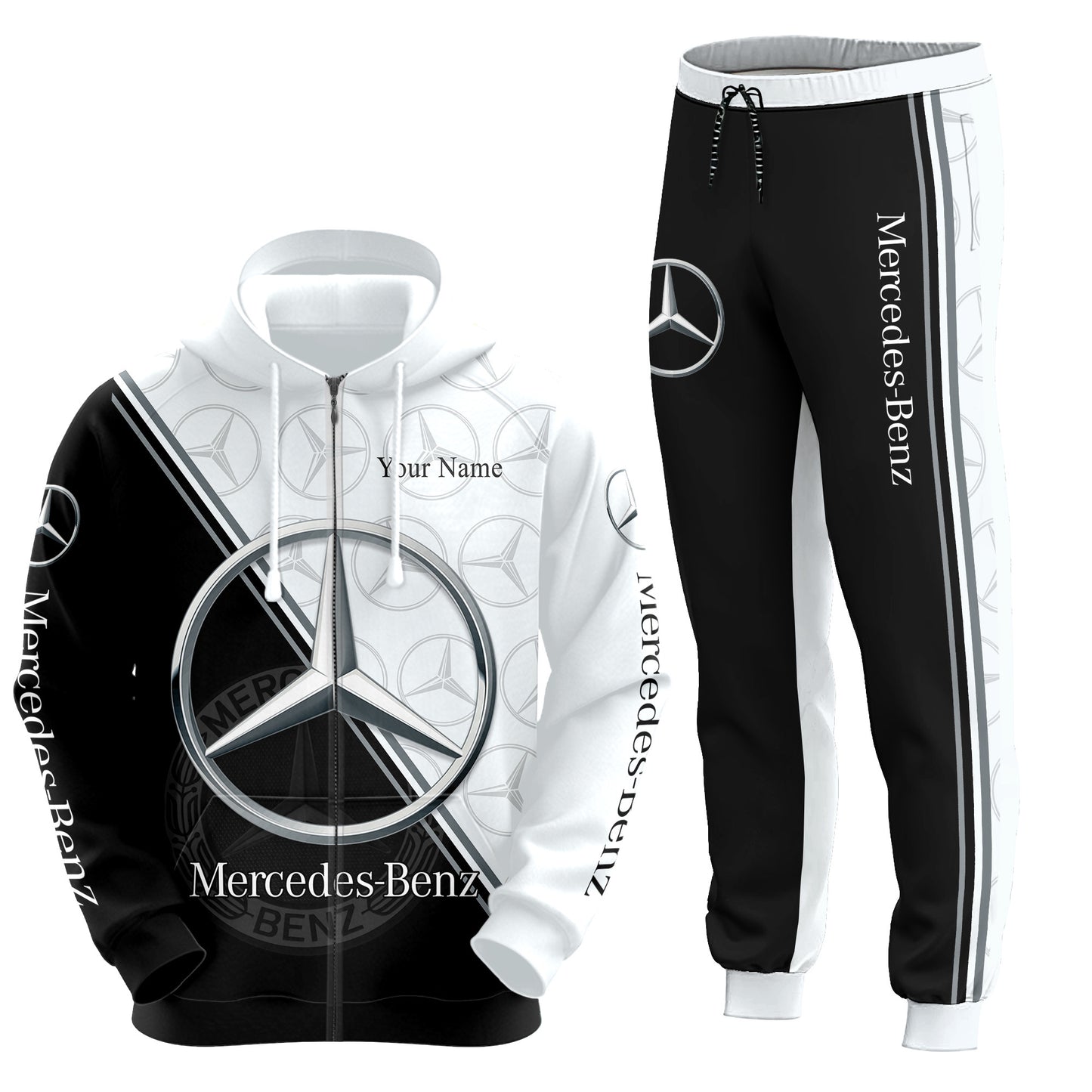 Personalized Merc Pattern 3D All over Printed Hoodie and Sweatpants set