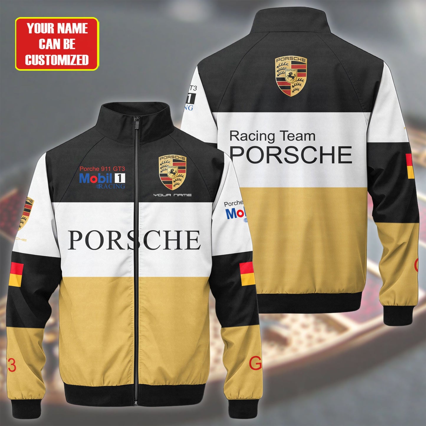 Pors Racing Zipper Stand Collar Jacket 3D V2