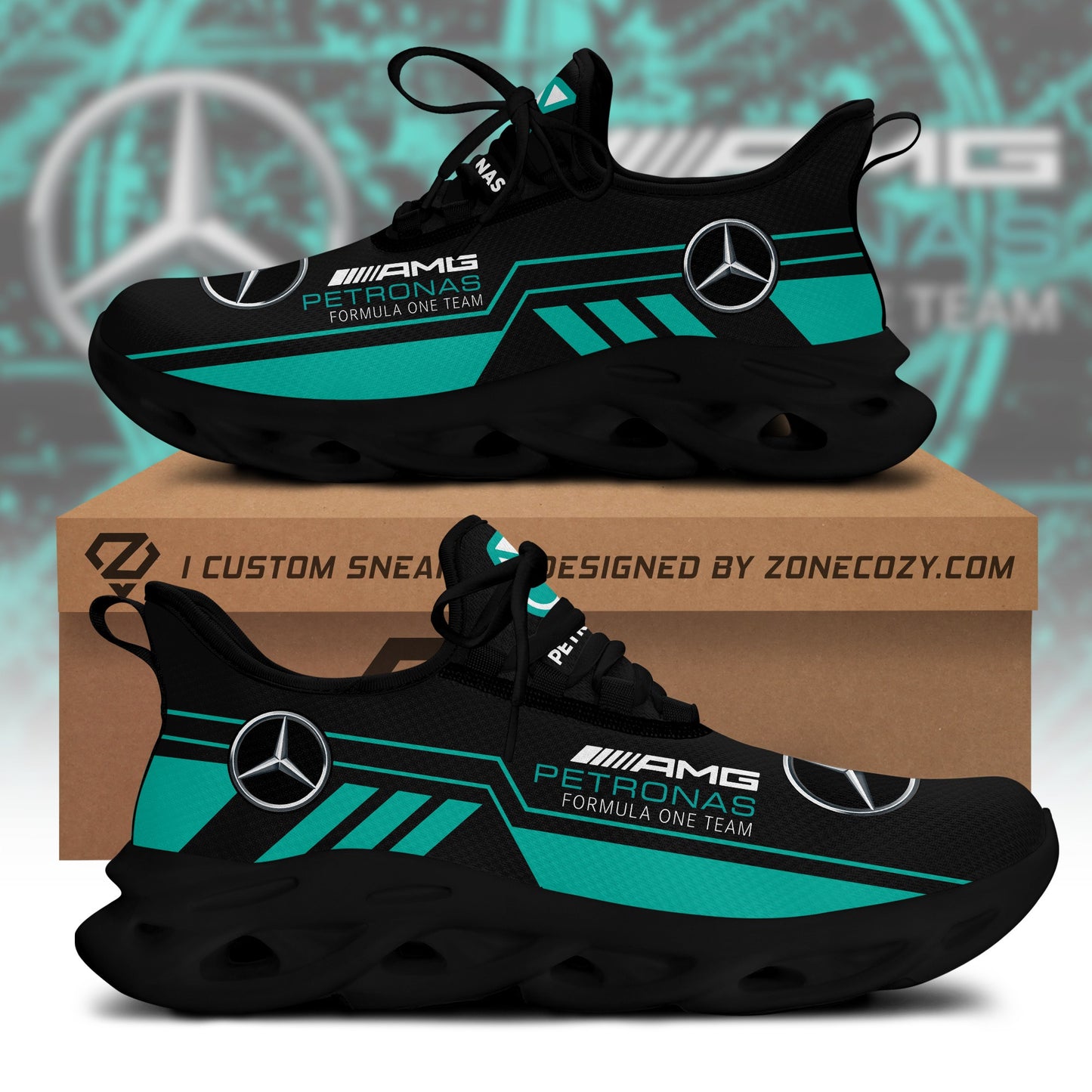 Merc AMG Petronas Chunky Custom Sneaker V3