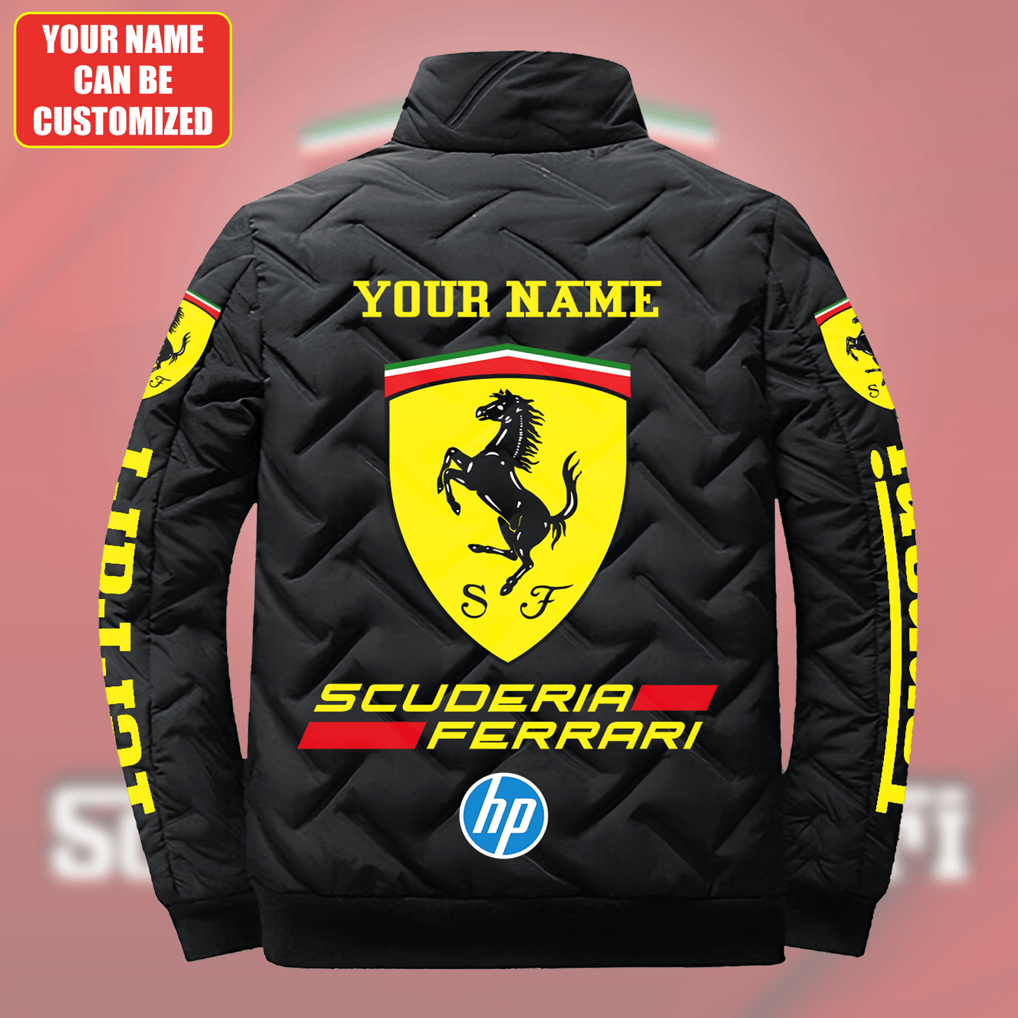 Personalized SF Racing F1 Puffer Jacket