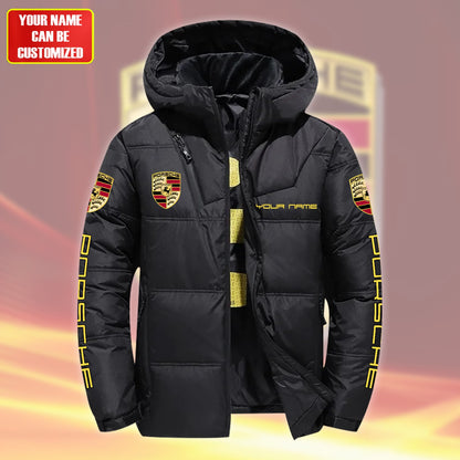 Personalized Pors Puffer Thermal Jacket With Hood