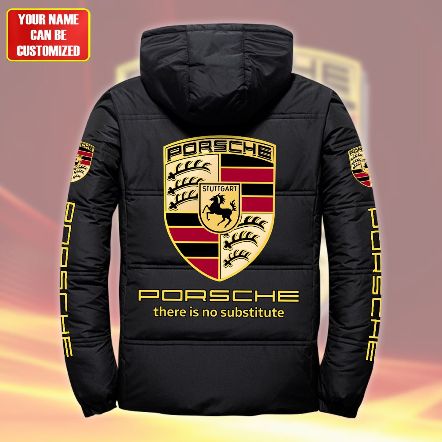 Personalized Pors Puffer Thermal Jacket With Hood