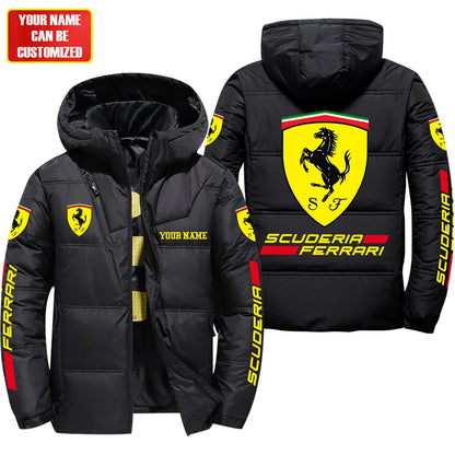Personalized SF Puffer Thermal Jacket With Hood