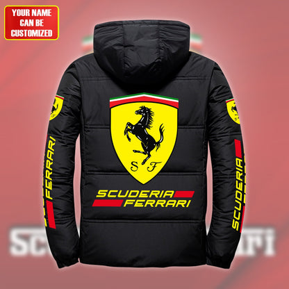 Personalized SF Puffer Thermal Jacket With Hood